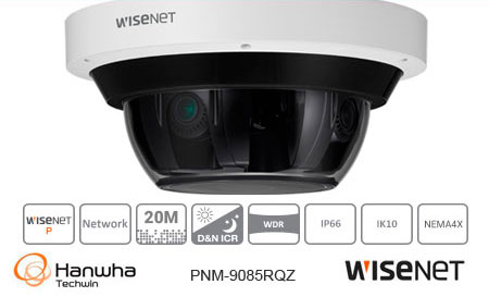 20-мегапиксельная многонаправленную IP-камера Wisenet с функцией PTRZ