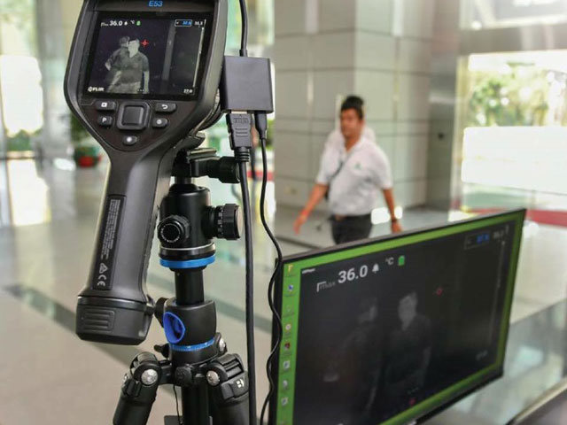 Тепловизионные решения измерения температуры потока людей — 2