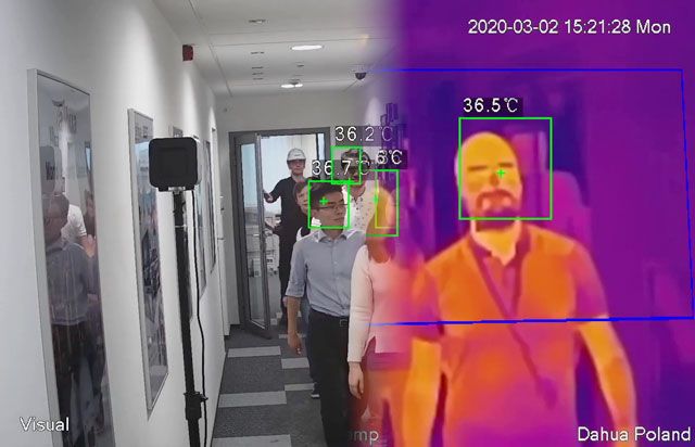 Тепловизионные решения измерения температуры потока людей — 1