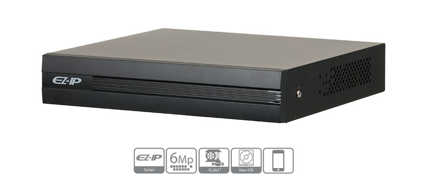 Четырёхканальный IP-видеорегистратор Cooper EZ-IP с поддержкой кодека H.265