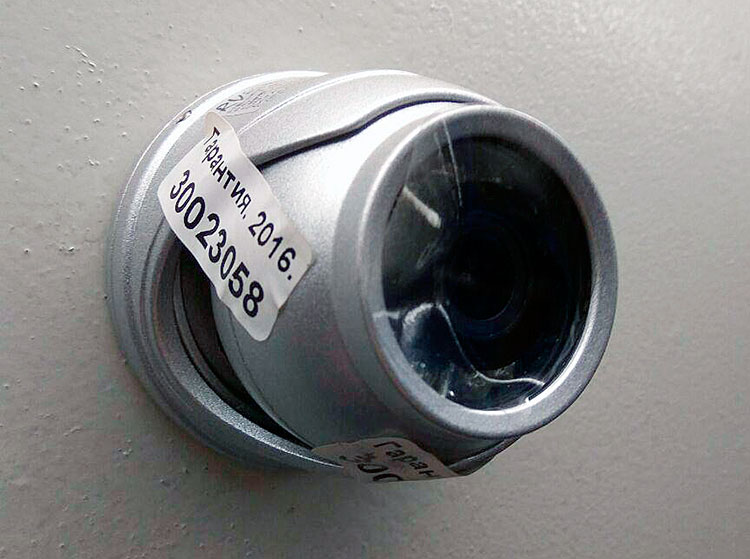 Пластиковая телекамеры в троллейбусе