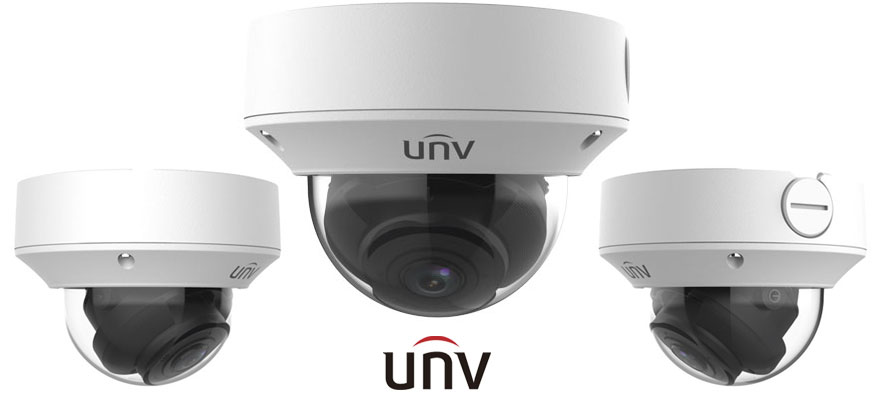 Вандало- и погодоустойчивые купольные камеры UNV с глубоким обучением