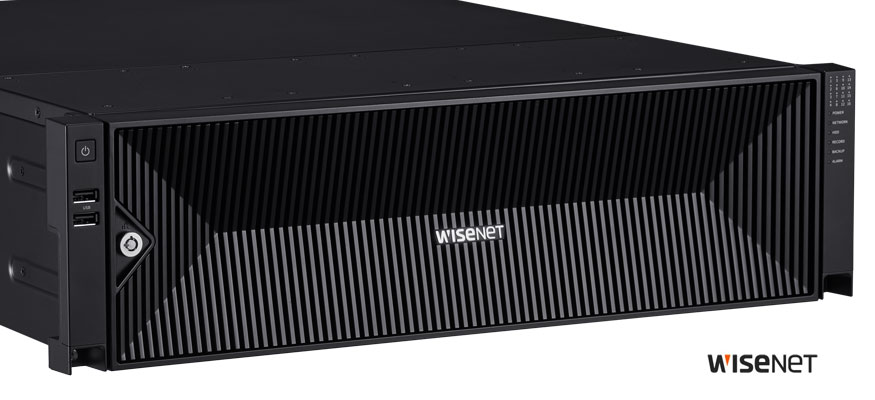 64-канальный видеорегистратор Wisenet с интеллектуальным поиском