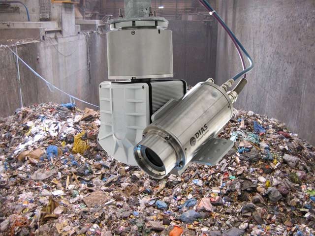 Тепловизионный мониторинг бункера с отходами