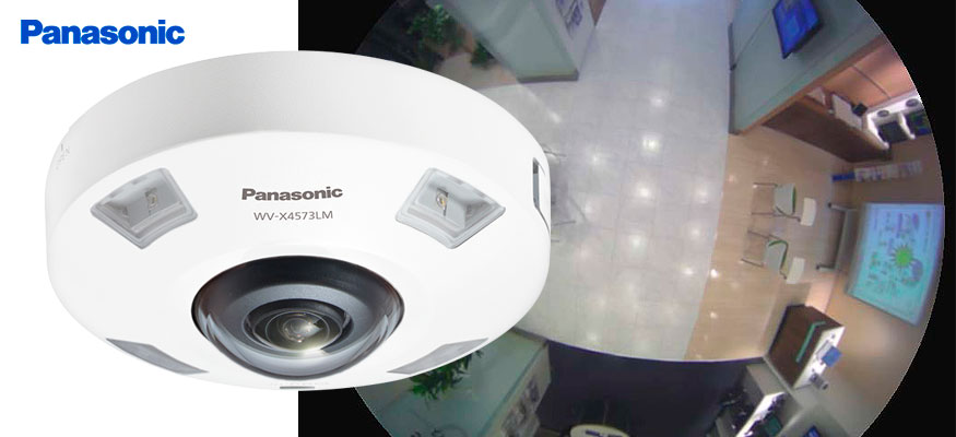 Купольная IP-камера Panasonic с объективом «рыбий глаз» и вандалозащитой