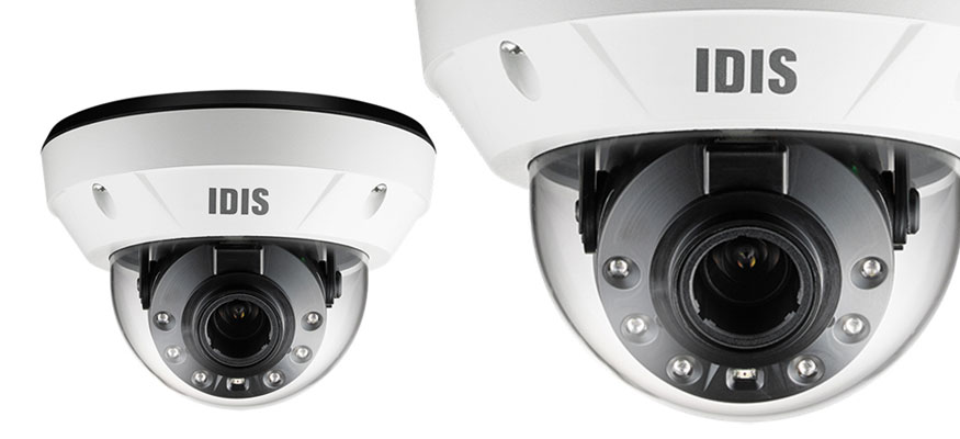 Антивандальная уличная купольная камера IDIS со встроенной видеоаналитикой