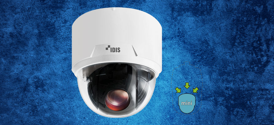 Скоростная поворотная камера IDIS в компактном куполе