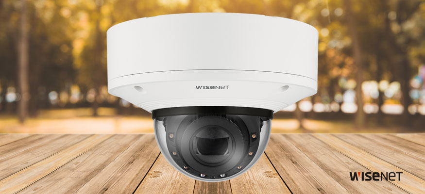 Умные телекамеры Wisenet в защищённых куполах