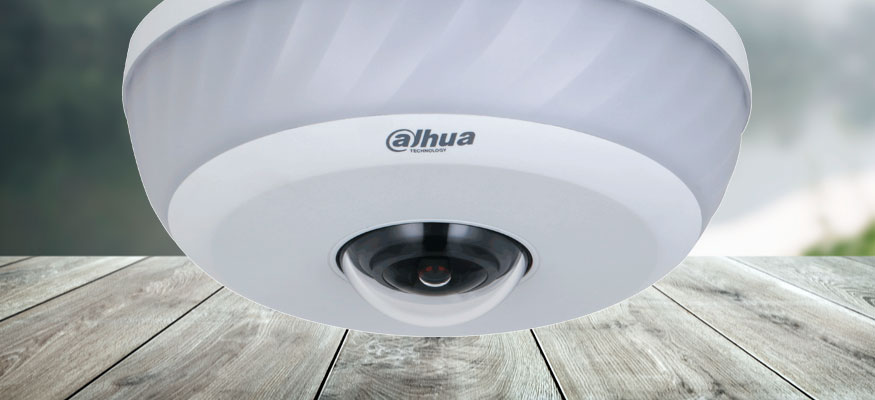 Купольная IP-видеокамера Dahua с объективом «рыбий глаз»