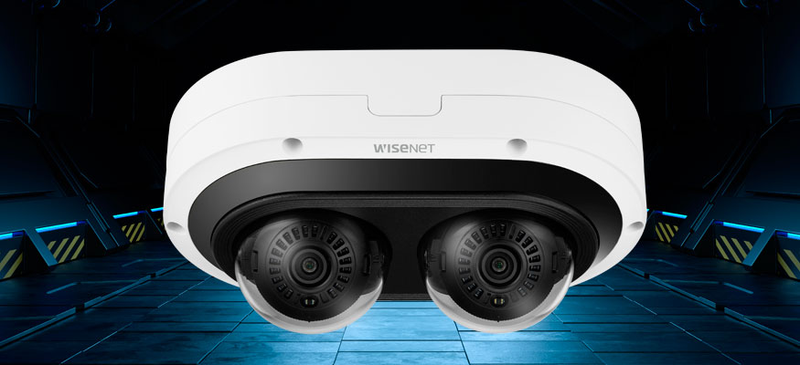 Двухкупольные шестимегапиксельные IP-камеры Wisenet