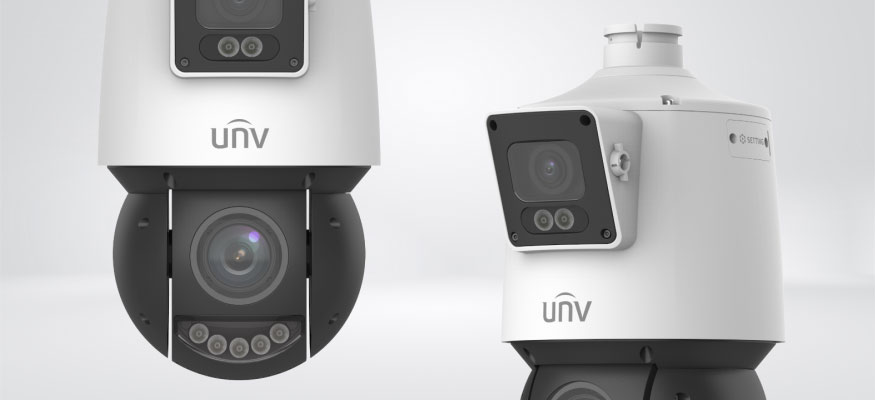 Новая камера видеонаблюдения UNV с двумя объективами — панорамная и поворотная в одном устройстве