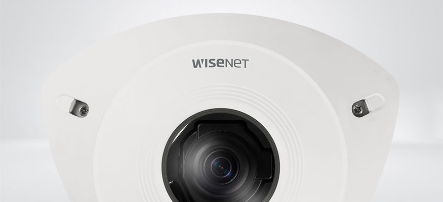 Угловая вандалостойкая 5-мегапиксельная телекамера Wisenet