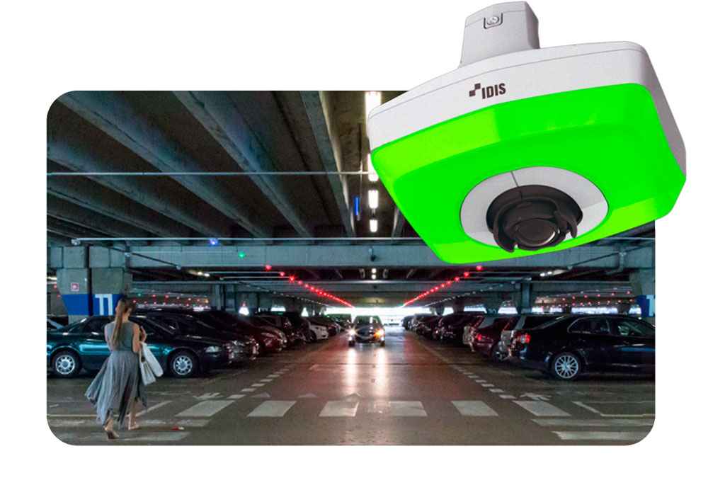 Новая панорамная телекамера IDIS: инновационное решение для эффективного управления парковками