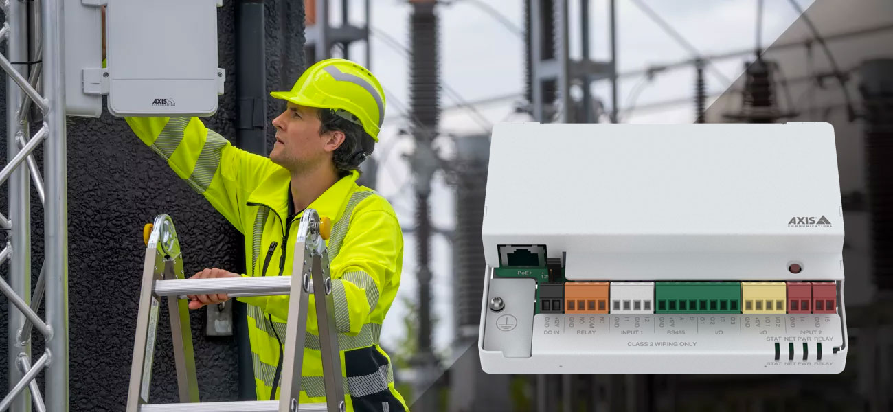 Модуль ввода-вывода и реле AXIS с настраиваемым модулем расширения для улучшения производительности систем безопасности